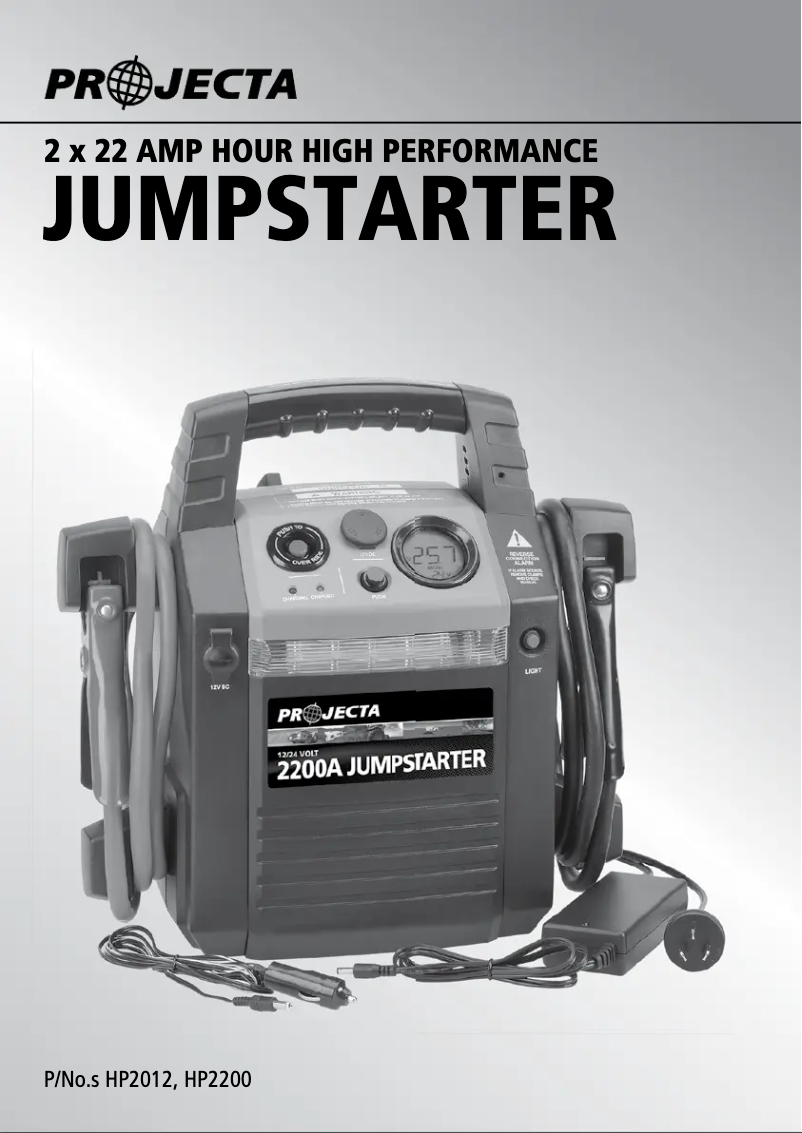 Página 1 del manual Manual de usuario Projecta HP2200