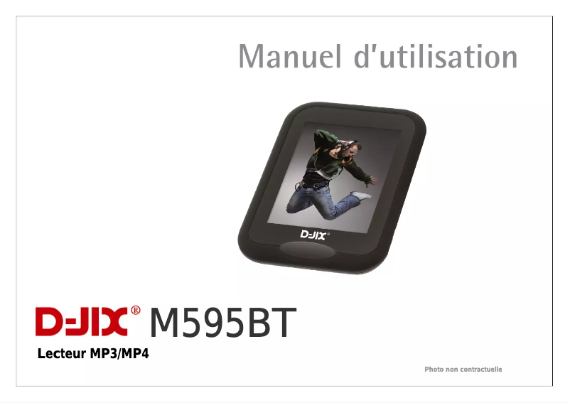 Page n°1 - Manuel utilisateur D-Jix M595BT