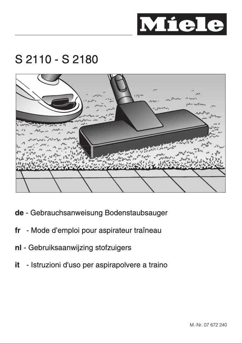 Image de la première page du manuel de l'appareil S 2120