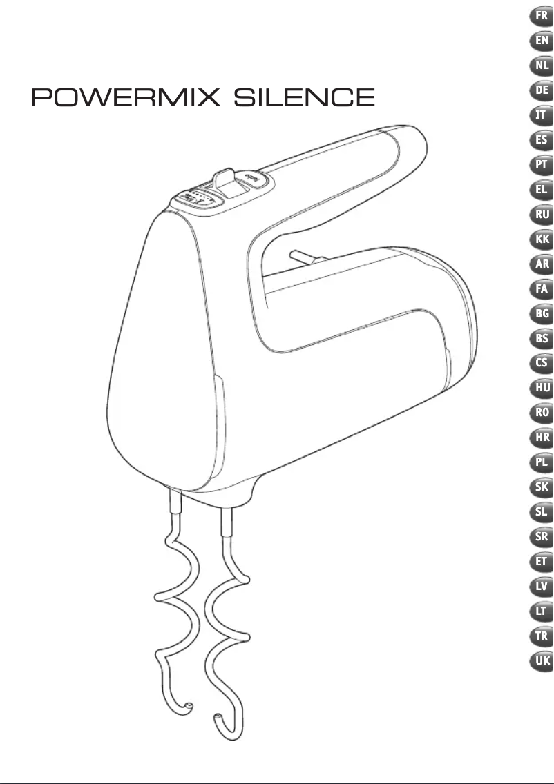 Page 1 de la notice Manuel utilisateur Tefal Powermix Silence HT6525