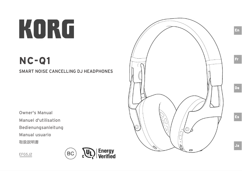 Page n°1 - Manuel utilisateur Korg NC-Q1