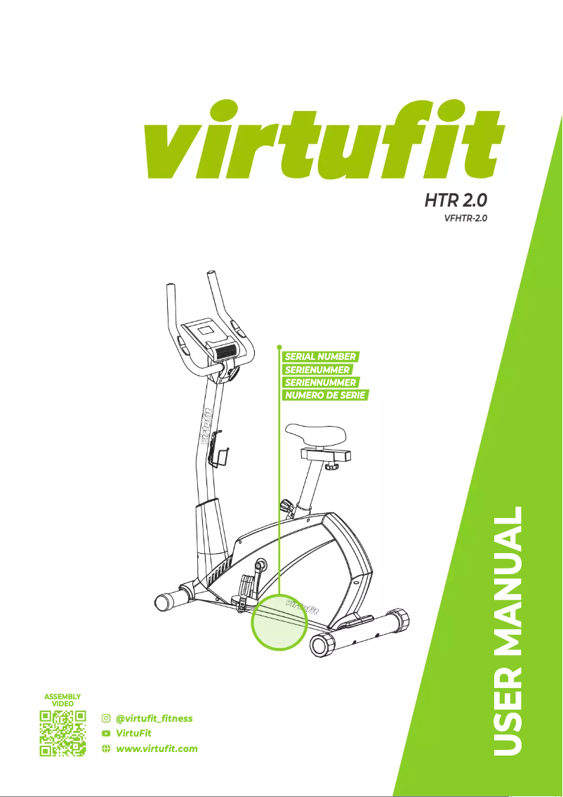 Página 1 del manual Manual de usuario VirtuFit HTR 2.0