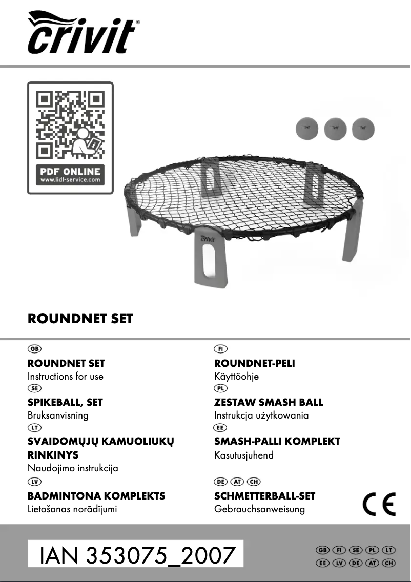 Image de la première page du manuel de l'appareil IAN 353075