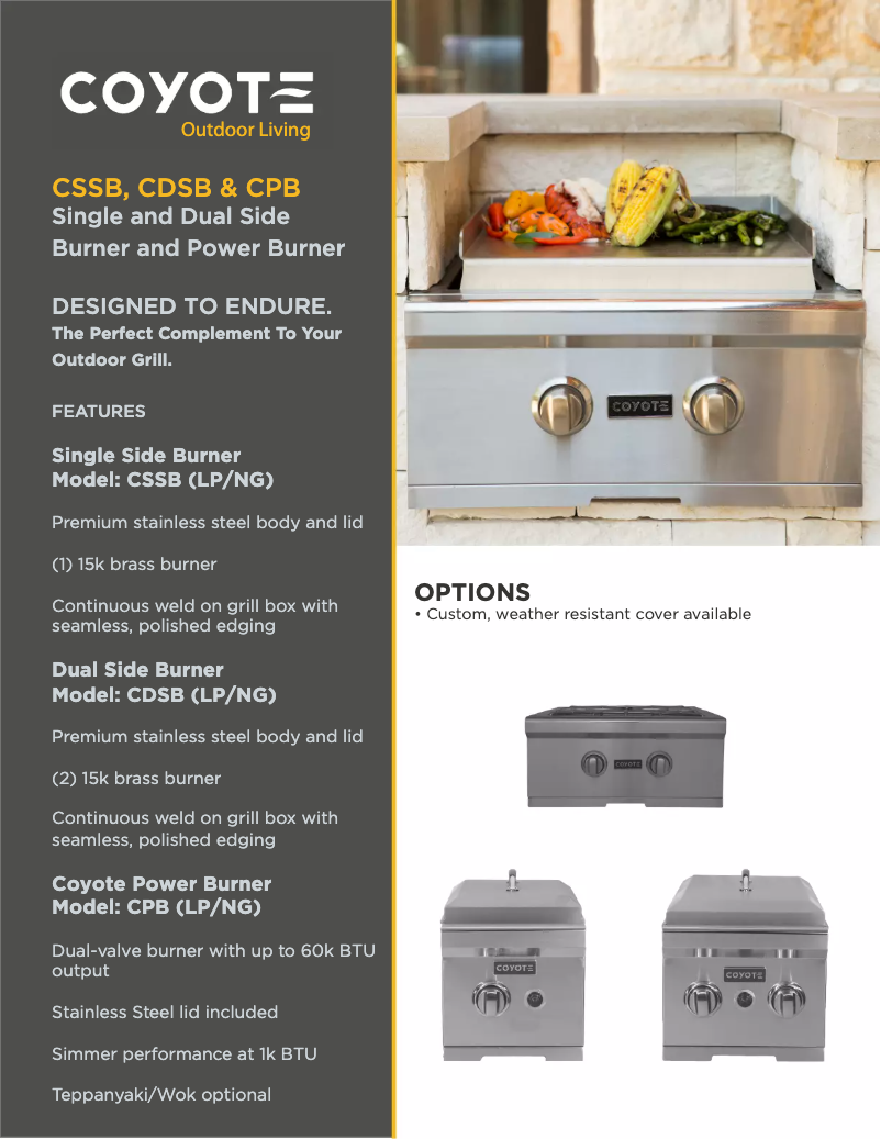 Page 1 de la notice Mode d'emploi Coyote CSSBNG