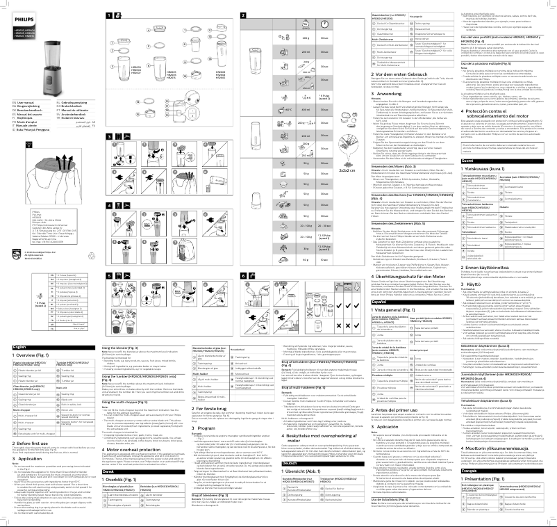 Image de la première page du manuel de l'appareil Daily Collection HR2605