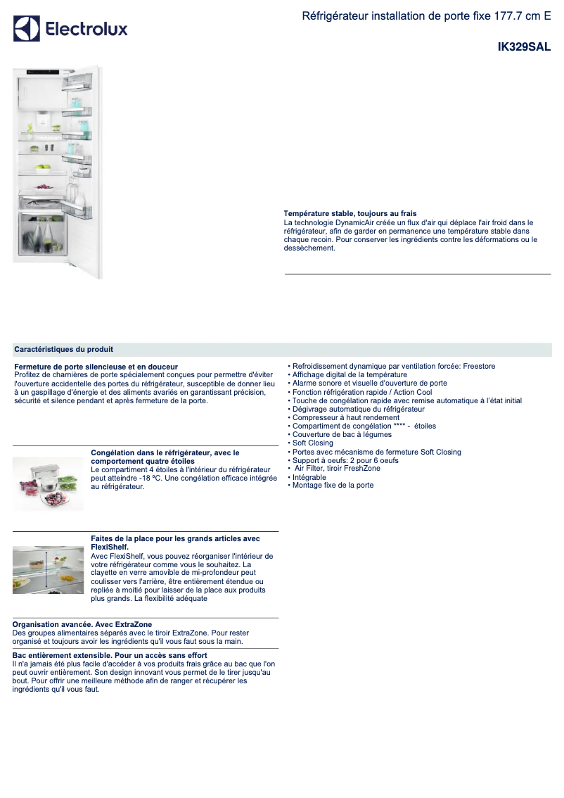 Image de la première page du manuel de l'appareil IK329SAL