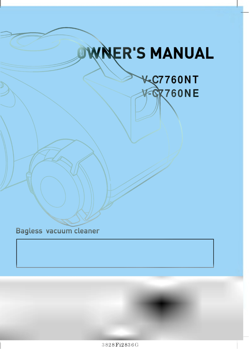 Image de la première page du manuel de l'appareil V-C7760NT
