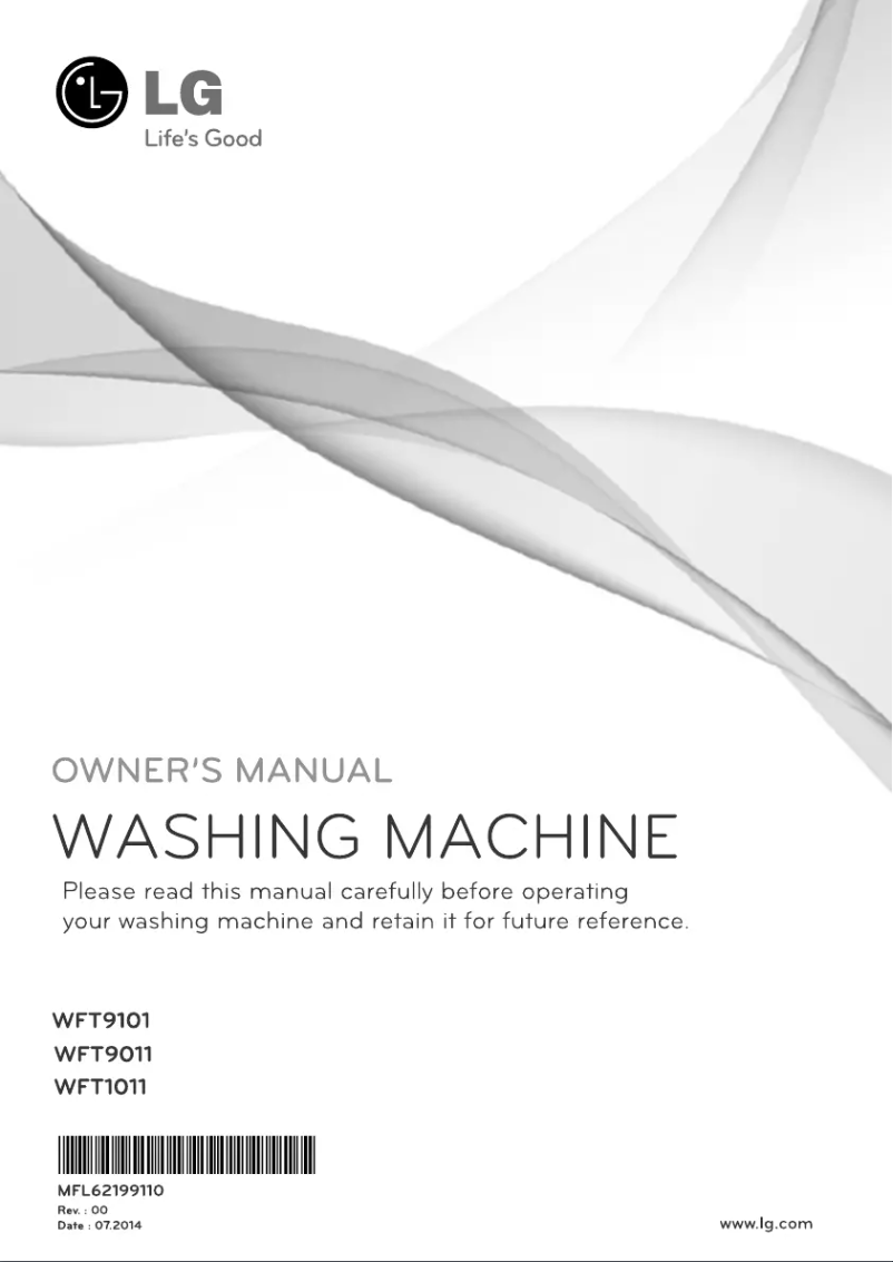 Page 1 de la notice Manuel utilisateur LG WFT9011
