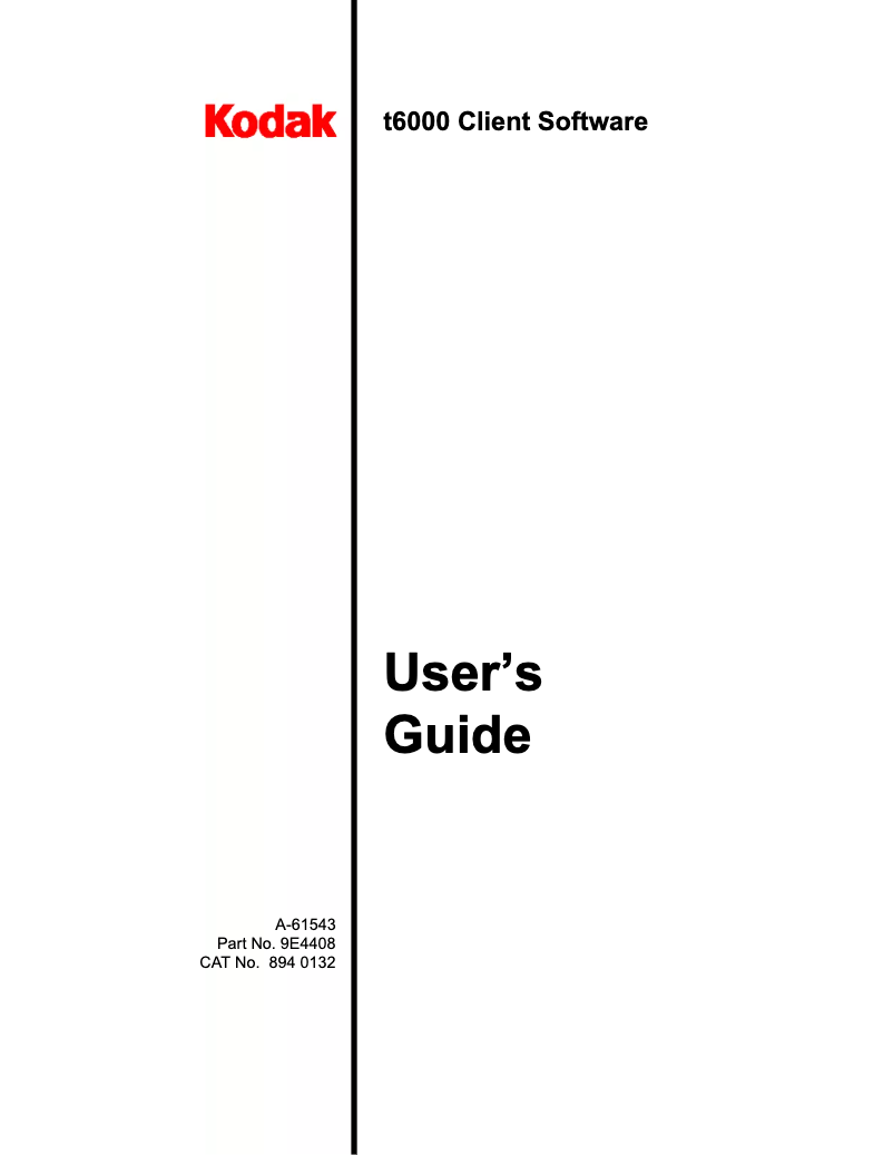 Page 1 de la notice Manuel utilisateur Kodak i6060
