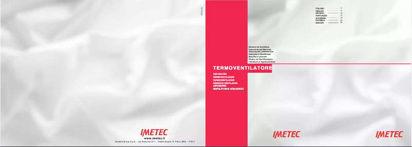 Page 1 de la notice Manuel utilisateur Imetec 4920