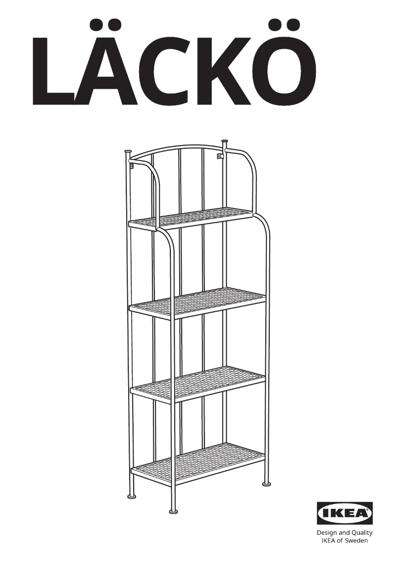 Página 1 del manual Manual de usuario Ikea LÄCKÖ 201.518.37