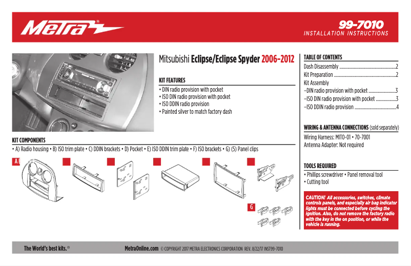 Image de la première page du manuel de l'appareil 99-7010