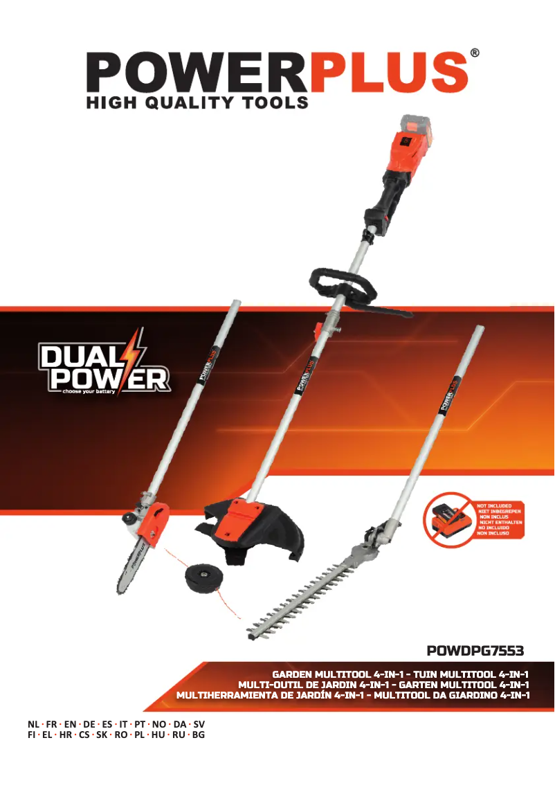 Page n°1 - Manuel utilisateur PowerPlus POWDPG7553