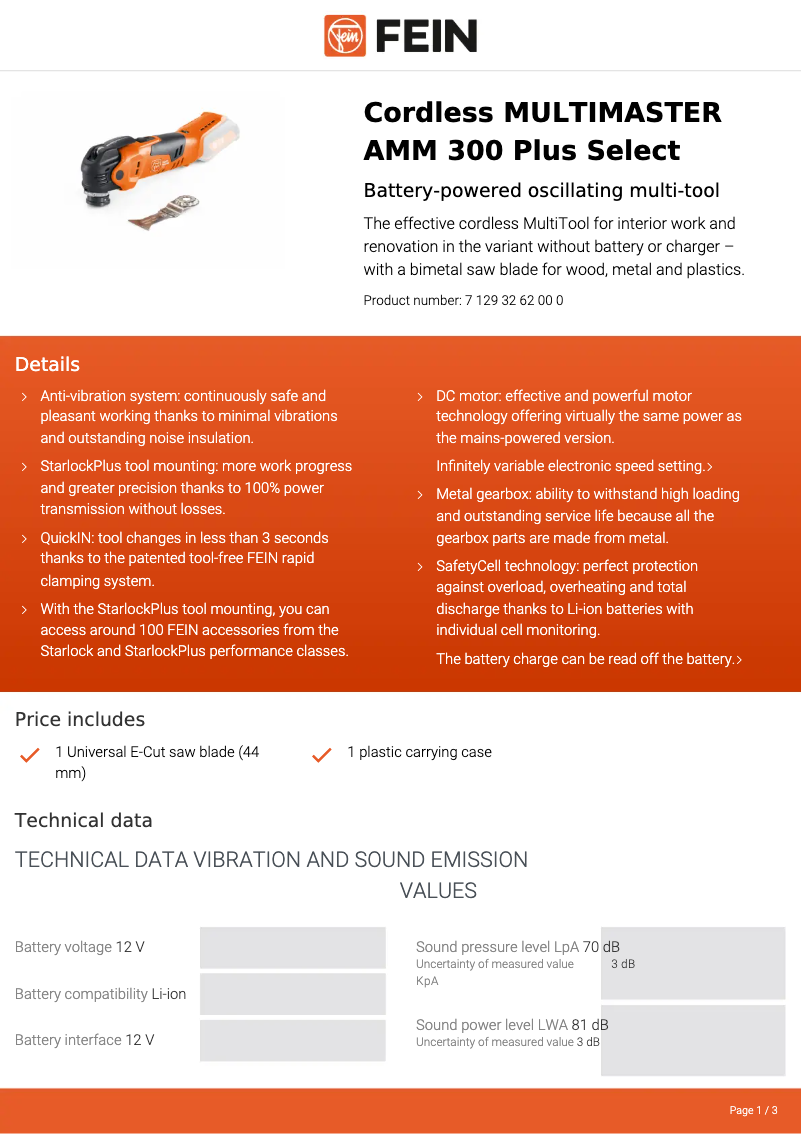 Image de la première page du manuel de l'appareil Multimaster AMM 300 Plus Select
