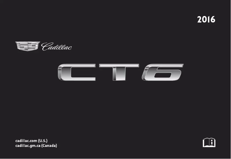 Imagen de la primera página del manual del dispositivo CT6 Sedan (2016)