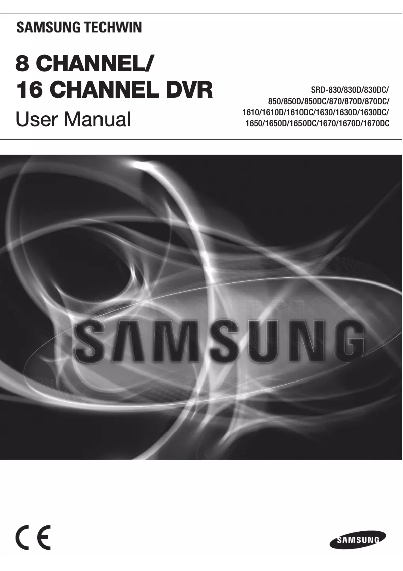 Page n°1 - Manuel utilisateur Hanwha SRD-830D