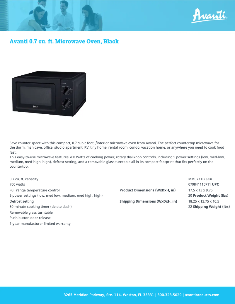 Image de la première page du manuel de l'appareil MM07K1B