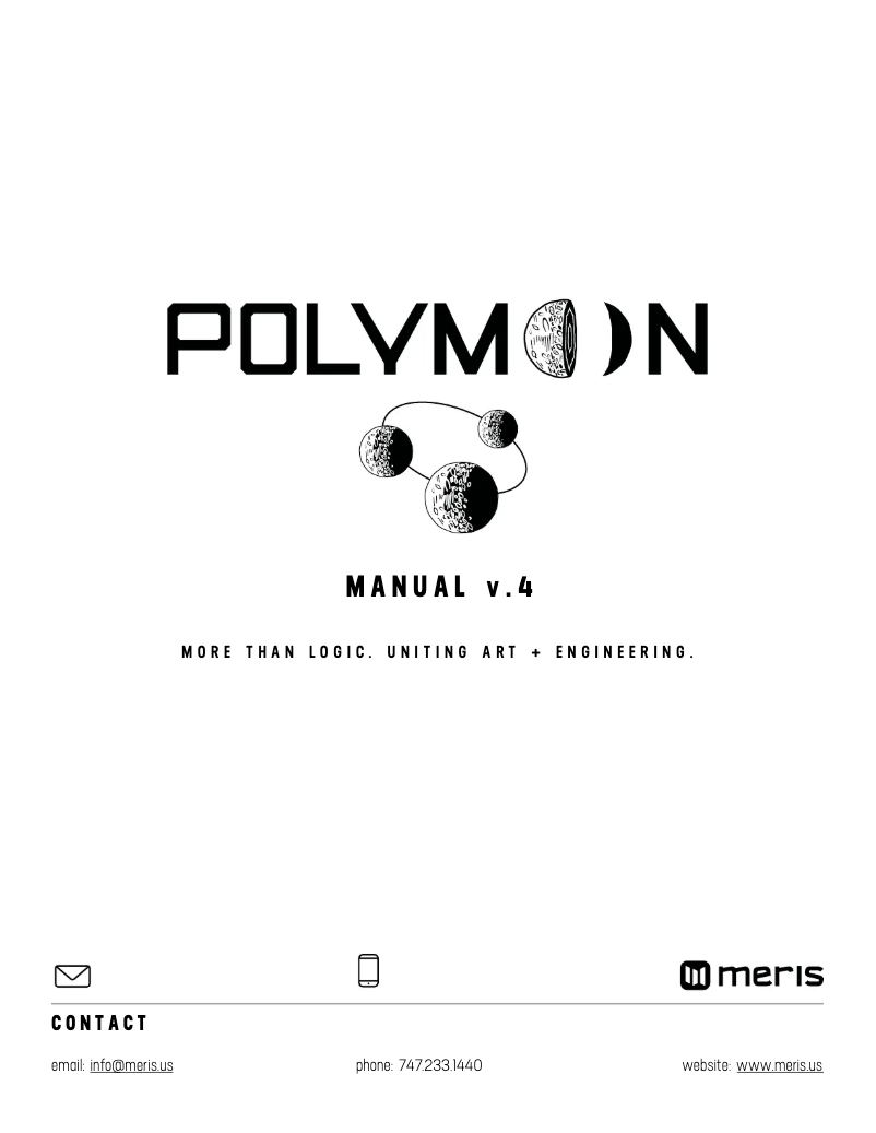 Imagen de la primera página del manual del dispositivo Polymoon