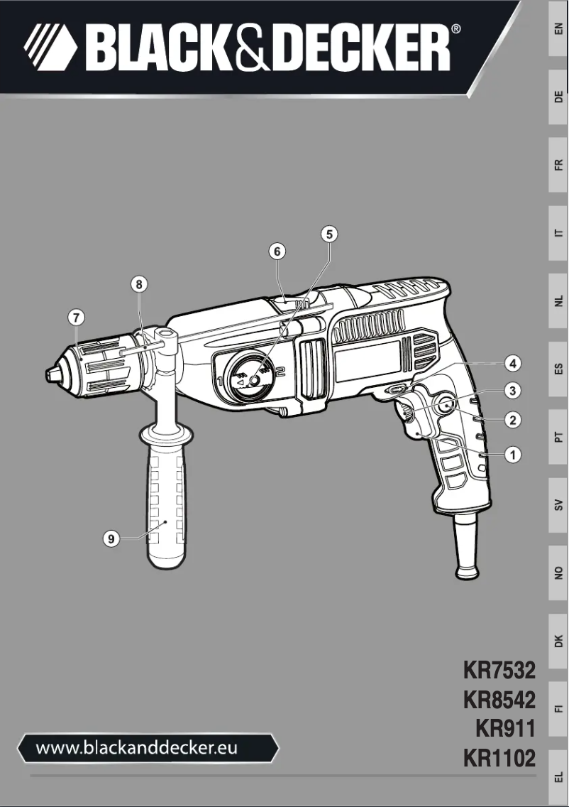 Página 1 del manual Manual de usuario Black & Decker KR911K