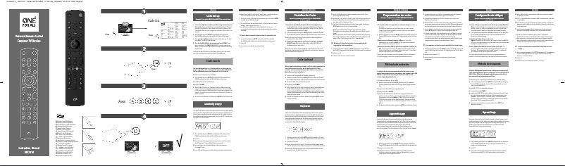 Página 1 del manual Manual de usuario One for all Contour TV URC 1210
