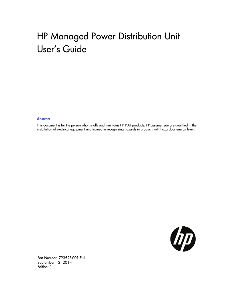 Page 1 de la notice Manuel utilisateur HP H8B48A