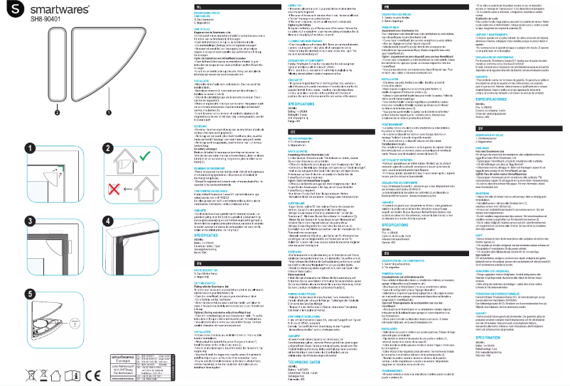 Página 1 del manual Manual de instrucciones Smartwares SH8-90401