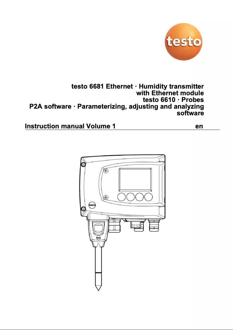 Página 1 del manual Manual de usuario Testo 6681