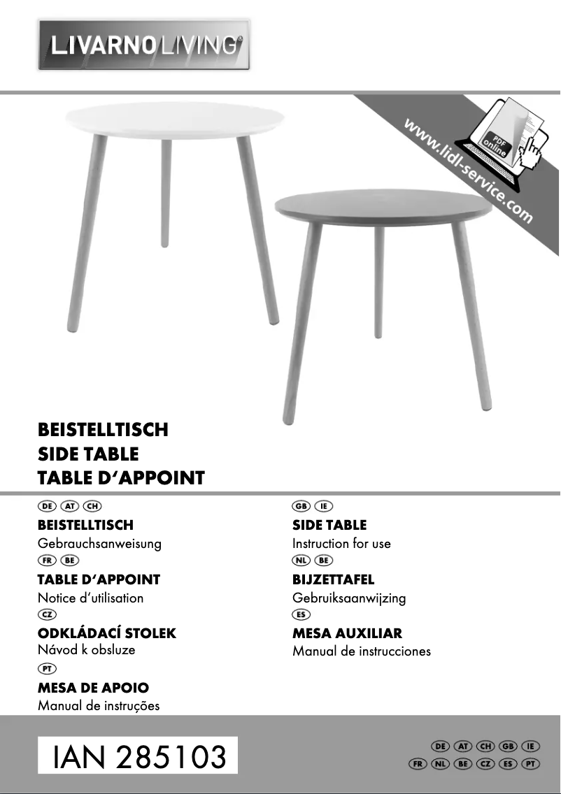 Page 1 de la notice Manuel utilisateur Livarno Lux IAN 355563