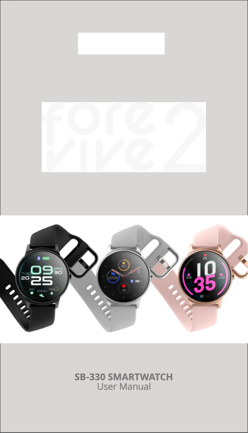 Image de la première page du manuel de l'appareil Forevive 2 SB-330