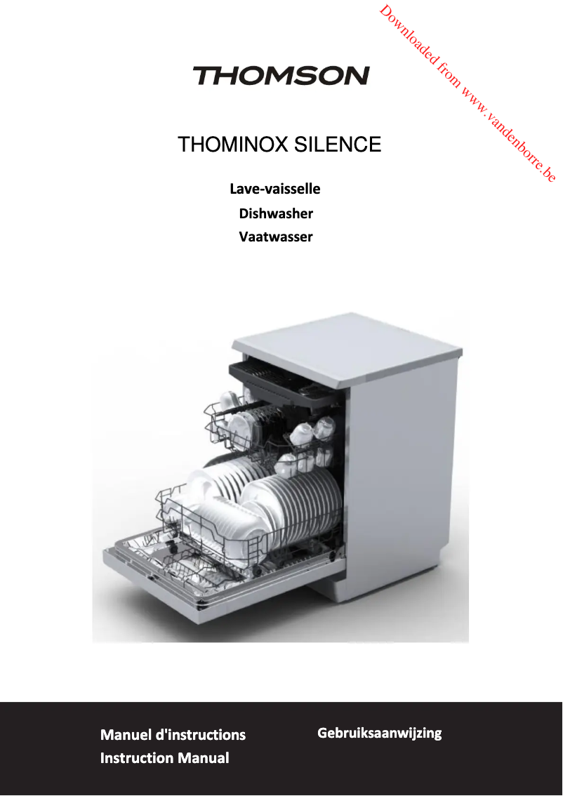 Image de la première page du manuel de l'appareil Thomonix SILENCE