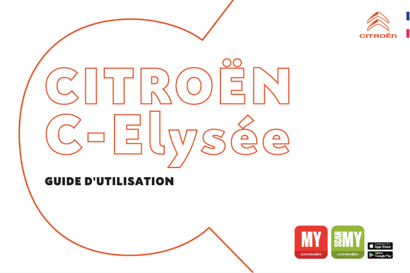 Page 1 de la notice Manuel utilisateur Citroën C-Élysée (2022)