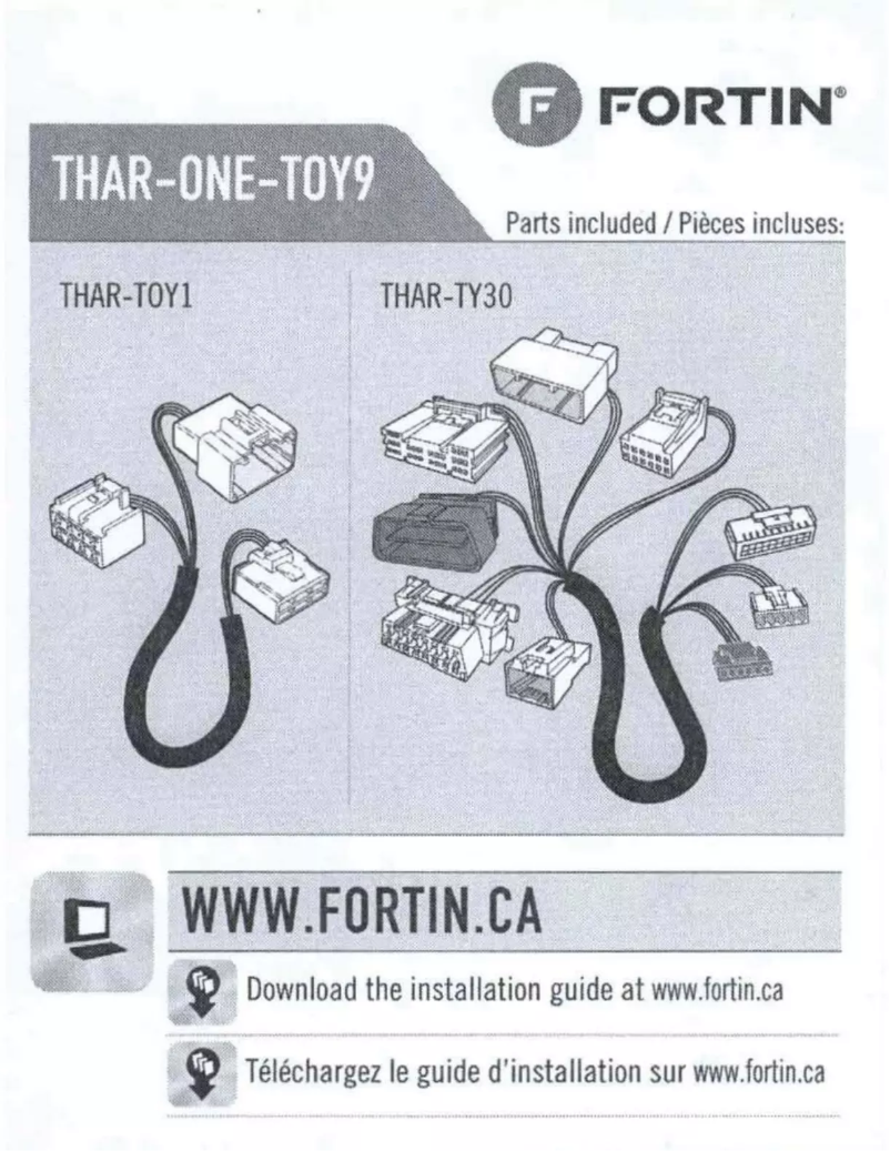 Page 1 de la notice Manuel utilisateur Fortin EVO-ONE-TOY1