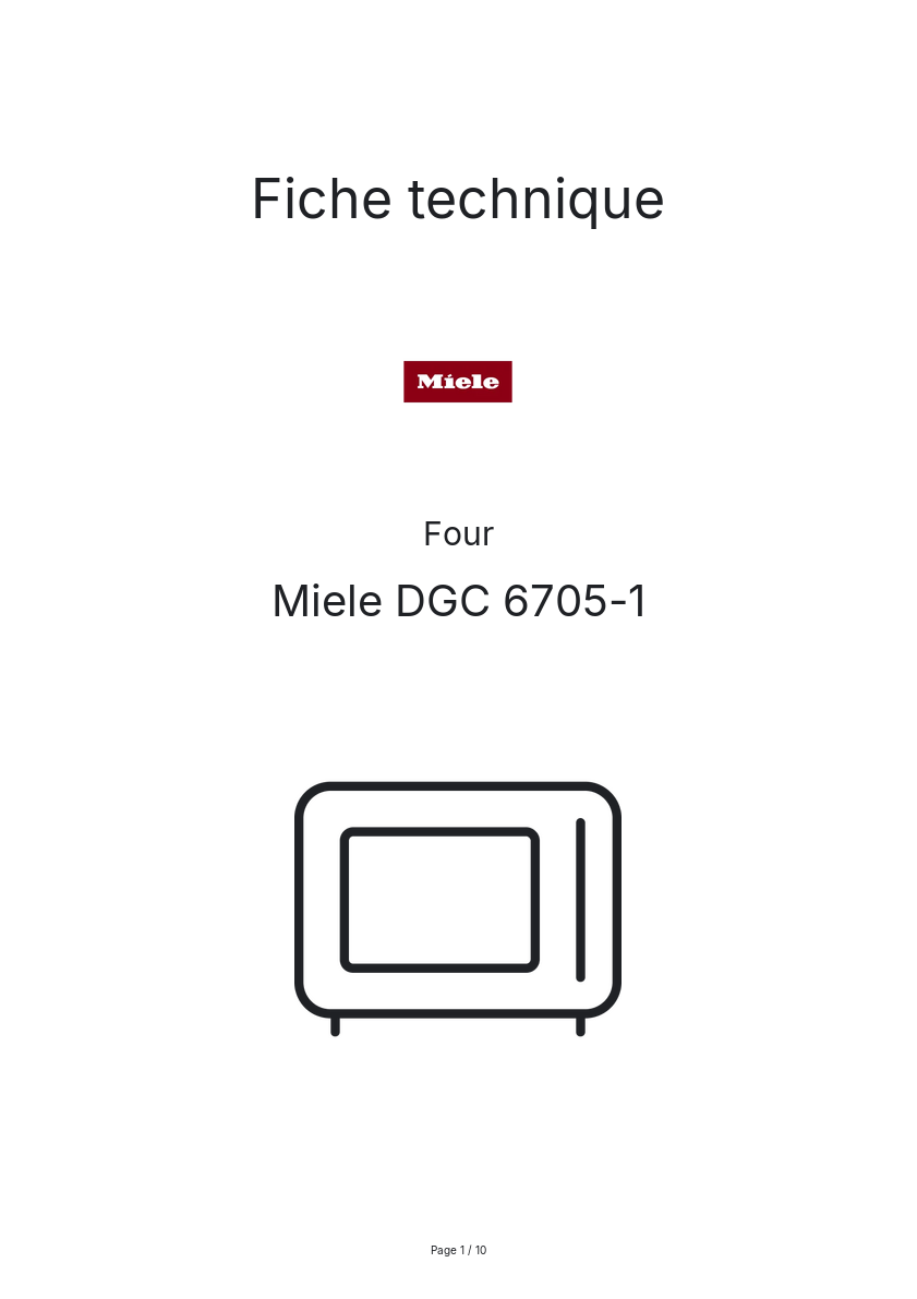 Image de la première page du manuel de l'appareil DGC 6705-1