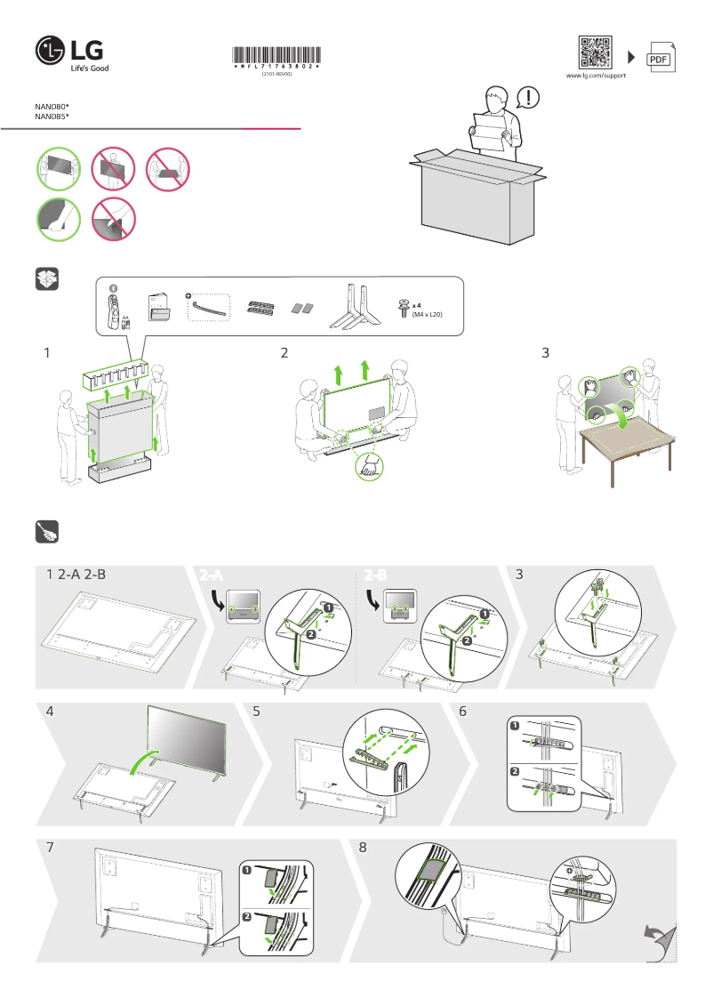 Image de la première page du manuel de l'appareil 75NANO856PA