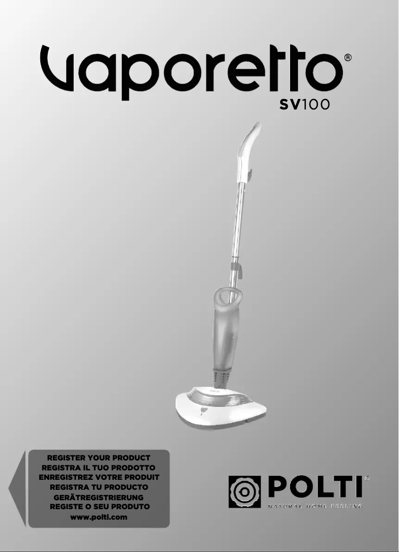 Page n°1 - Manuel utilisateur Polti Vaporetto SV100