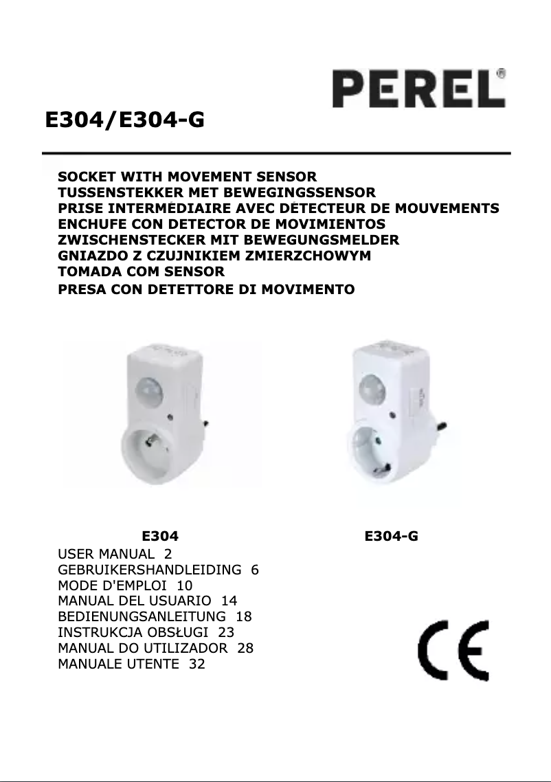 Image de la première page du manuel de l'appareil E304-G