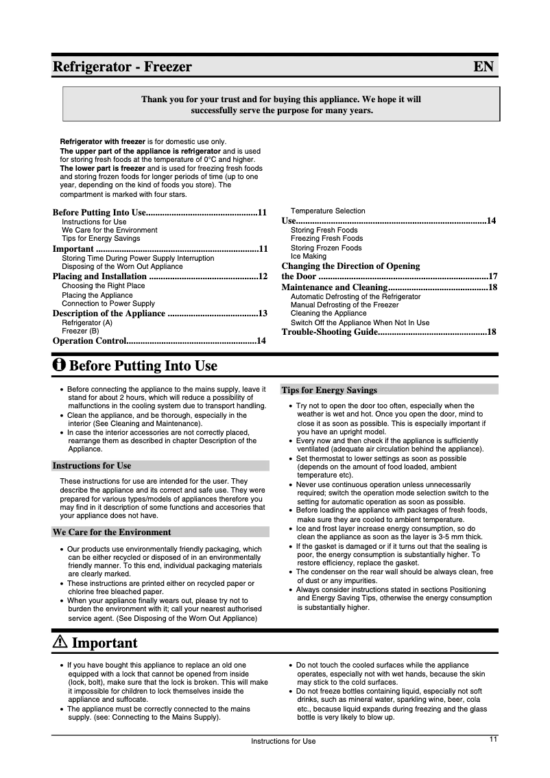 Page n°1 - Manuel utilisateur Gorenje RK-ORA-S