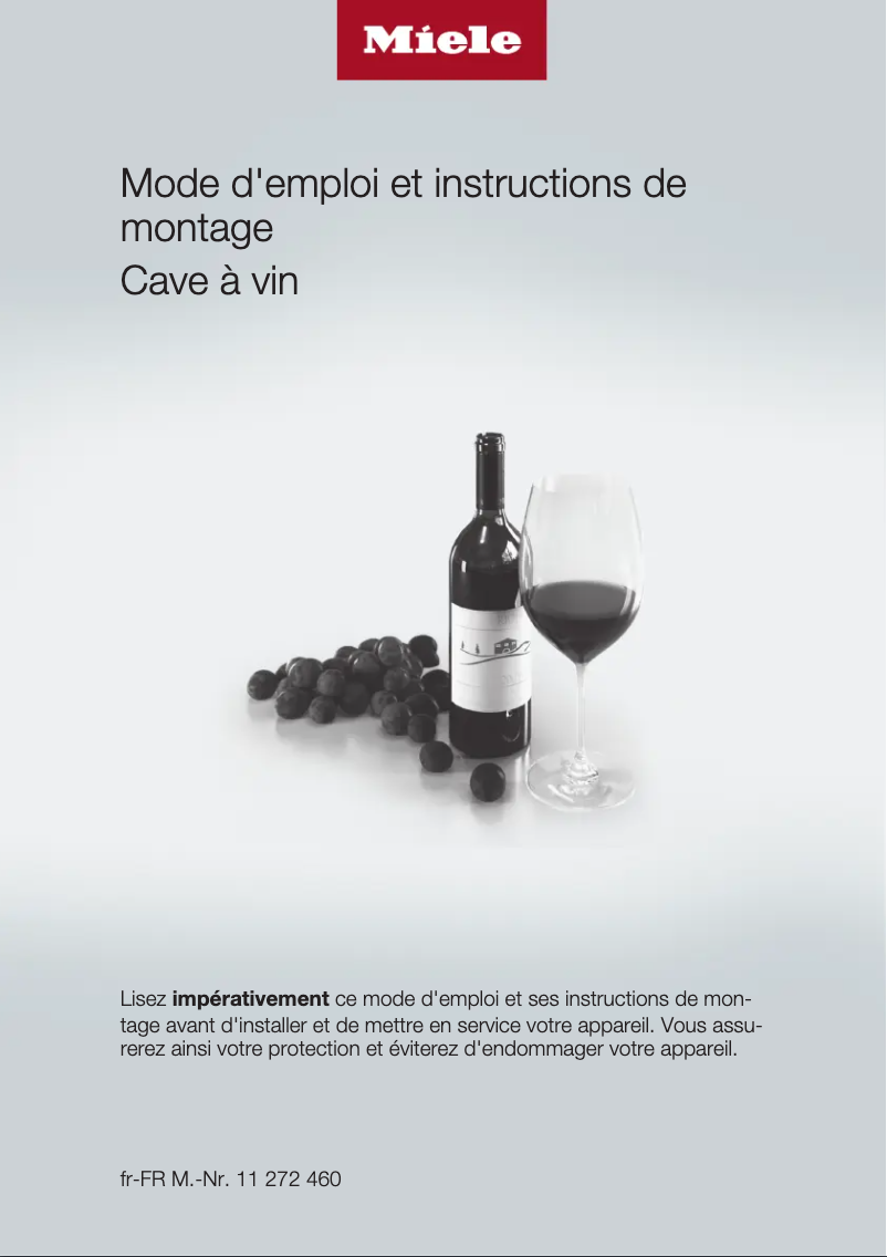 Page n°1 - Manuel utilisateur Miele KWT 2671 ViS