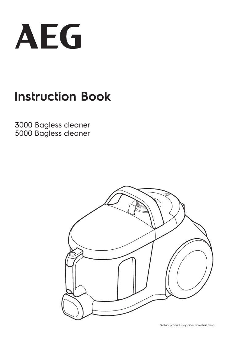 Page 1 de la notice Manuel utilisateur AEG Clean 3000
