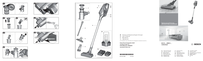 Page n°1 - Manuel utilisateur Bosch BCS122GB