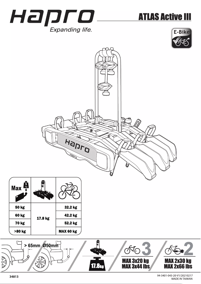 Page n°1 - Manuel utilisateur Hapro ATLAS Active III