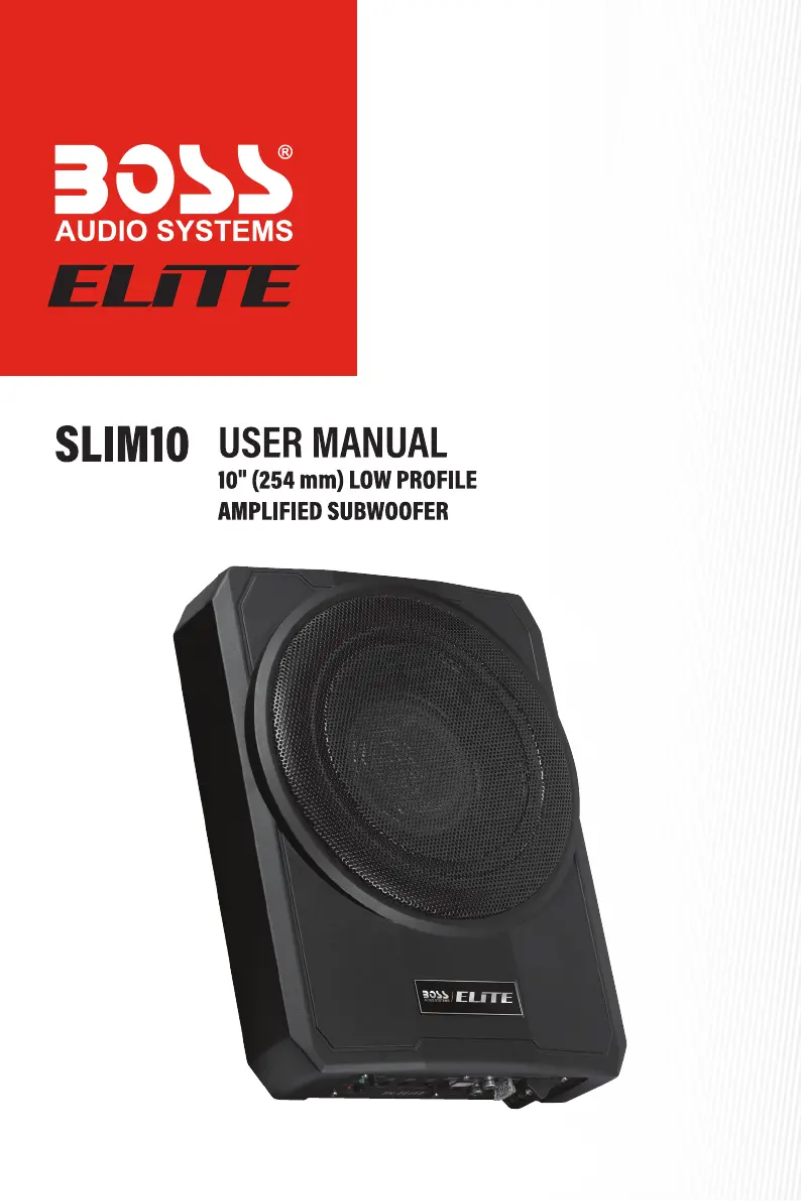 Image de la première page du manuel de l'appareil Elite SLIM10