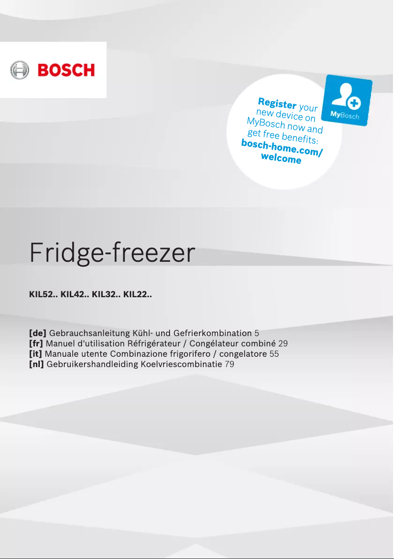 Image de la première page du manuel de l'appareil KIL52SDE0