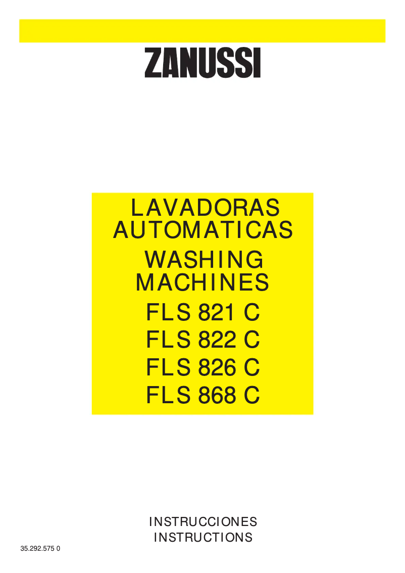 Image de la première page du manuel de l'appareil FLS 868 C