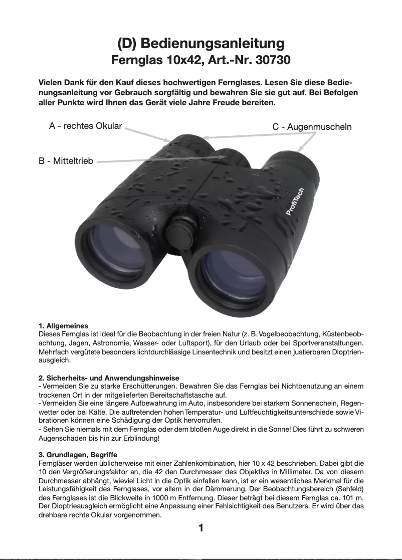 Image de la première page du manuel de l'appareil 30730