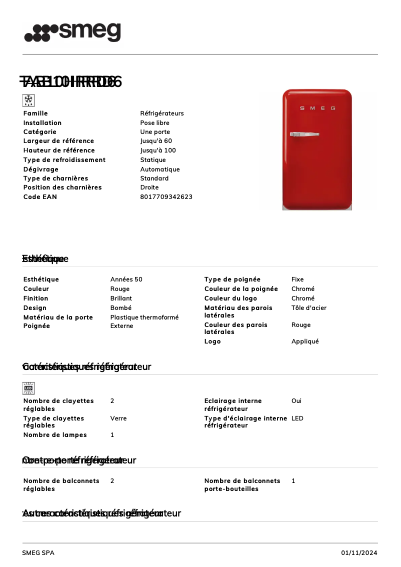 Image de la première page du manuel de l'appareil FAB10HRRD6