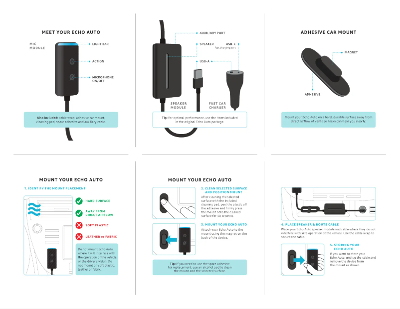 Image de la première page du manuel de l'appareil Echo Auto