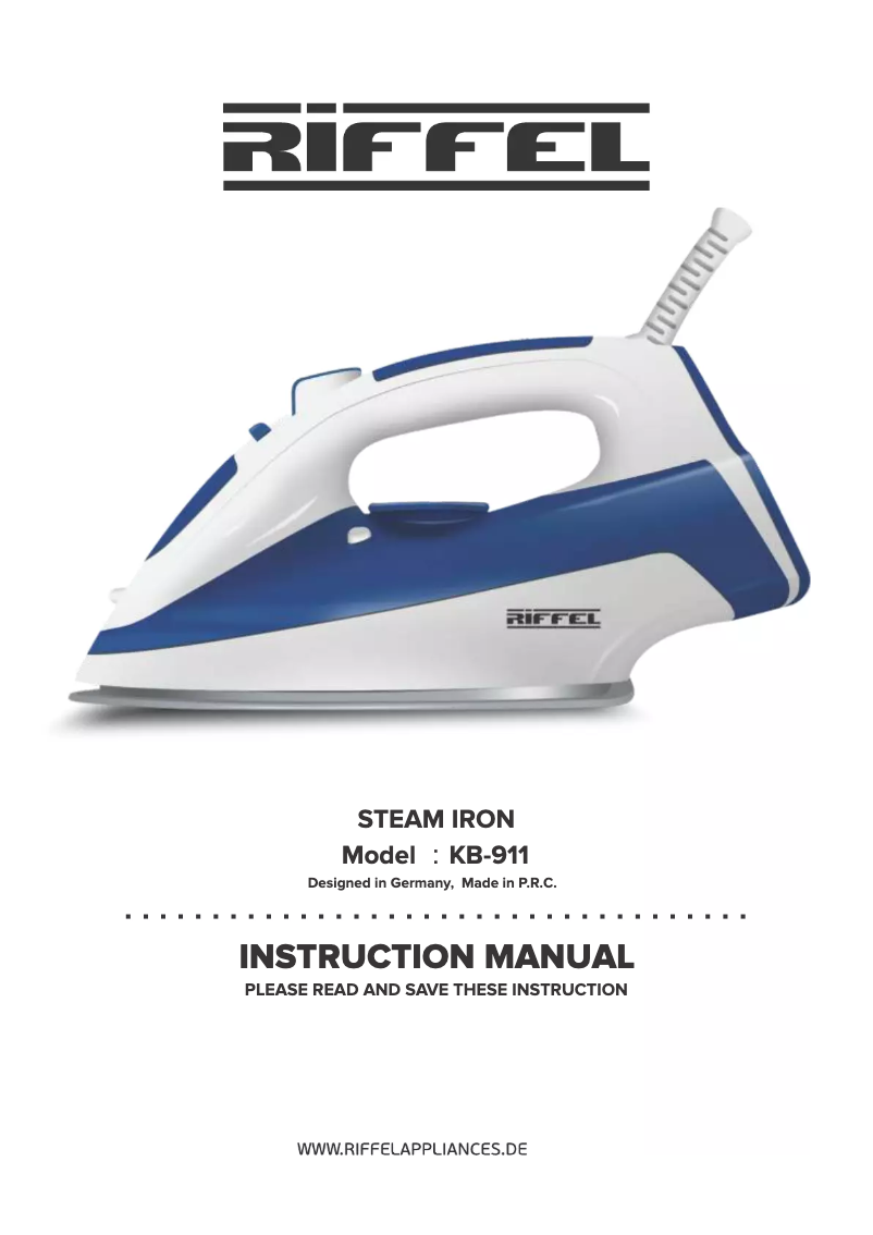 Image de la première page du manuel de l'appareil KB-911