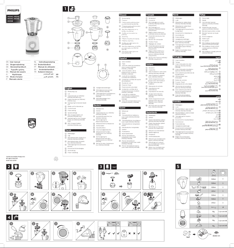 Image de la première page du manuel de l'appareil Daily Collection HR2140