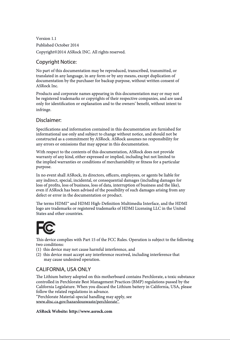 Image de la première page du manuel de l'appareil QC5000-ITX